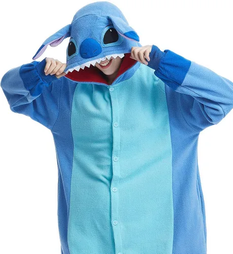 Vista 7 de OGU' DEAL Pijama unisex para adultos, ropa de dormir con diseño de animales para disfraz de fiesta de Halloween, traje diario de dibujos animados