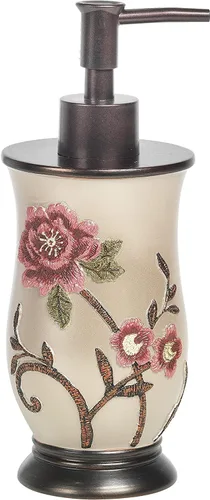 Vista 8 de Zahari Home Aubury - Elegante juego de dispensador de jabón, diseño moderno de impresión para cocina y baño, bomba de loción, jabón para platos