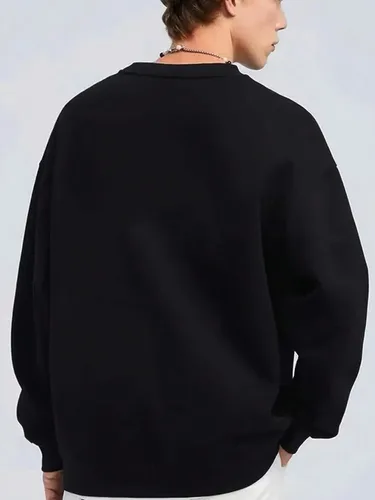 Vista 2 de GORGLITTER Sudadera de manga larga con cuello redondo para hombre