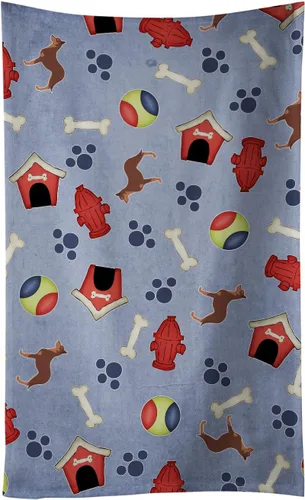 Vista 89 de Caroline's Treasures BB3948KTWL Affenpinscher Dog House Collection - Toalla de cocina para invitados, toalla de baño decorativa para cara, té, paño