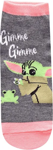 Vista 3 de STAR WARS Baby Yoda Come to the Cute Side JuniorsWomens 5 Pack Ankle Socks