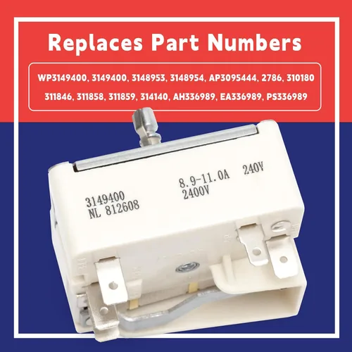 Vista 8 de 3148954 3149400 - Interruptor de control infinito para Whirl-pool 8 pulgadas, interruptor de estufa eléctrica 3148953 PS336886 AP3029710 AP3095444