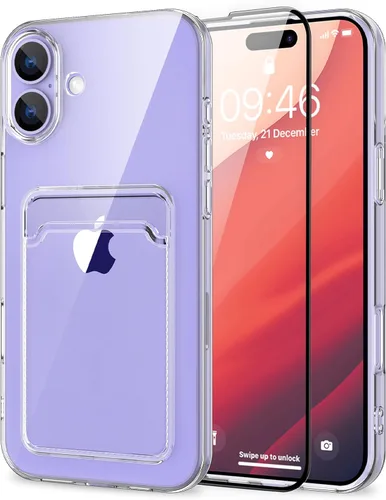 Vista 39 de MZELQ Compatible con iPhone 11 Funda TPU Soporte para Tarjetas Cubierta de Billetera, Protección de Cámara + Protector de Pantalla Funda Suave
