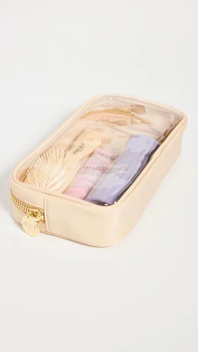 Vista 3 de Stoney Clover Lane Bolsa pequeña frontal transparente para mujer, Arena