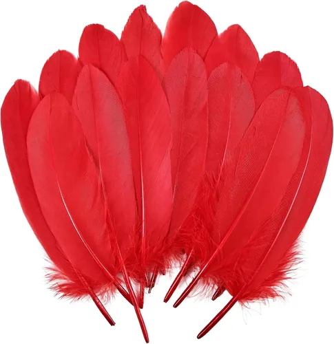 Vista 8 de THARAHT 120 plumas de ganso azul aguamarina naturales a granel de 6-8 pulgadas 5.9-7.9 in para manualidades, bricolaje, cosplay, boda, fiesta