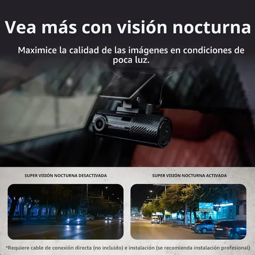 Vista 7 de Thinkware Dash Cam, F70 PRO - 1080p FHD, Wi-Fi, modo de estacionamiento inteligente con visión súper nocturna, microSD de 32 GB