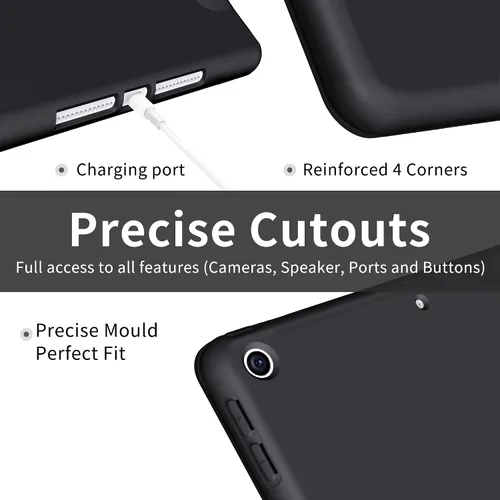 Vista 6 de ProtUTab Funda Compatible con iPad de 9ª Generación, Funda Slim Trifold con Soporte Auto Wake&Sleep para iPad de 8ª Generación (2020) y 7ª