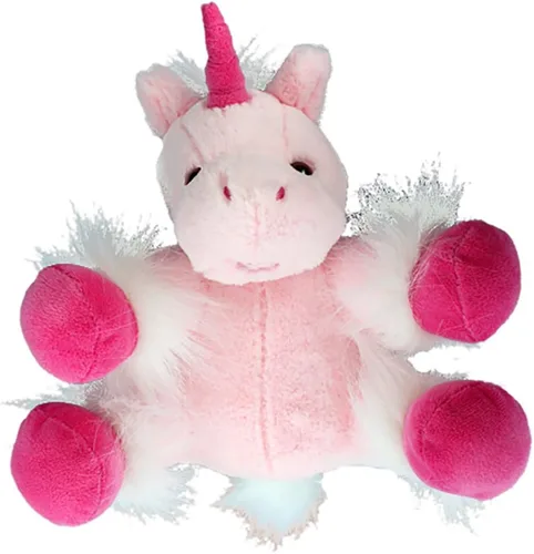 Vista 2 de Haz tu propio kit de unicornio rosa muy suave de 8 pulgadas, no requiere costura