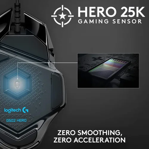 Vista 5 de Logitech G Paquete de auriculares para juegos 432 y mouse para juegos G502 Hero
