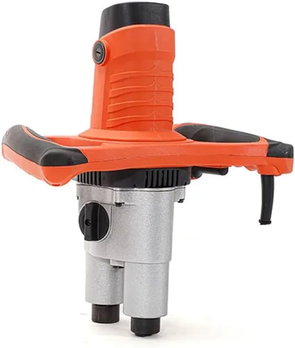 Vista 4 de ATO Mezclador de cemento eléctrico de 110 V 1800 W, paleta doble portátil, mezclador de hormigón de mortero de mano con varilla M14 para mezclar