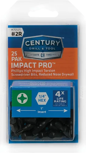 Vista 13 de Century Drill and Tool 66101 Impact Pro Phillips Broca de atornillado, número 1