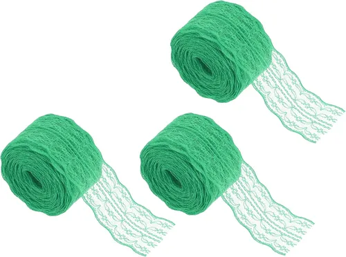 Vista 76 de MECCANIXITY 8 Yard Lace Trim Ribbon, 0.9 Inch Wide Vintage Floral Pattern Crochet Lace Edge Ribbon Trimming for DIY Sewing Crafts Gift Wrap Wedding