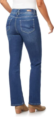 Vista 3 de Angels Forever Young Women's Curvy Bootcut Mid-Rise Jeans (Standard and Plus)