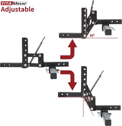 Vista 3 de YITAMOTOR Sistema de elevación de implementación manual de 1 punto de 50 pulgadas de ancho para ATV/UTV receptor de 2 pulgadas