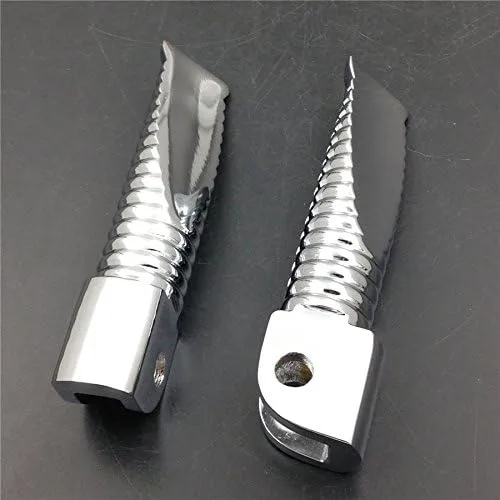 Vista 2 de HTT Front Foot Pegs For Yamaha YZF 600R R6 R6S R1 FZ6 FZ Fazer XJR FJR 1300 Cromado