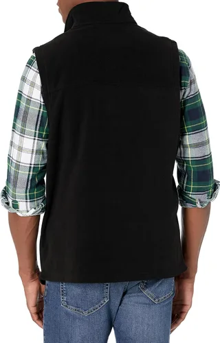 Vista 2 de Tommy Hilfiger Chaleco polar para hombre, Negro