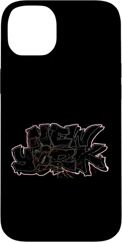 Vista 15 de Funda para iPhone 16 Graffiti New York y trenes