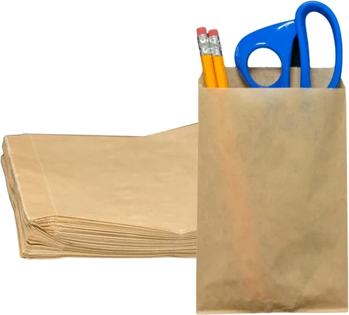 Vista 12 de Novel Box - Paquete de 100 bolsas planas de mercancía con estampado de cheurón azul de 4 x 6 pulgadas, elegante bolsa para regalos de cumpleaños