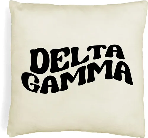 Vista 53 de sockprints Mod Alpha Chi Omega - Funda de almohada de 18 x 18 pulgadas, fundas de almohada de hermandad de mujeres - Almohada decorativa