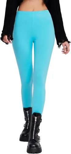 Vista 8 de sissycos - Leggings para mujer de los años 80 con estampado neón salpicado artístico, suaves como la seda y elásticas Splash abstracto