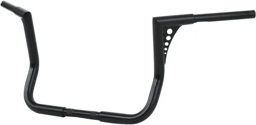 Vista 2 de TCT-MOTORPARTS Manillar Ape Hanger Negro de 1 1/4" de Elevación 12" Apto para Modelos Harley Dressers Baggers Touring Electra Glide, Street Glide