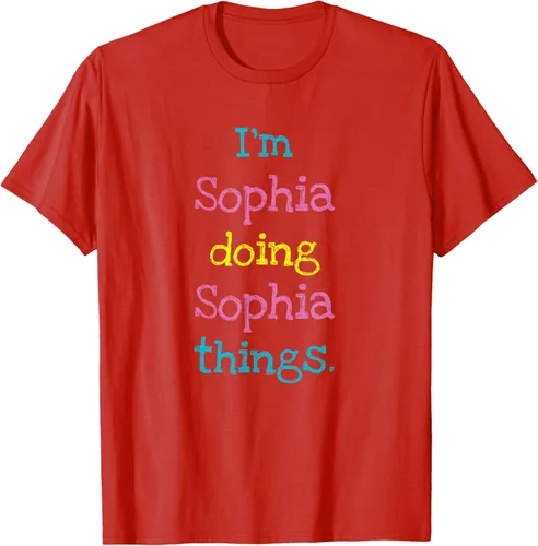 Vista 96 de Sophia - Camiseta con texto personalizado para niñas