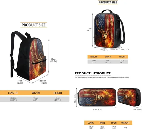 Vista 112 de FOR U DESIGNS Fuego baloncesto impreso niños escuela mochilas viaje mochila libro bolsa