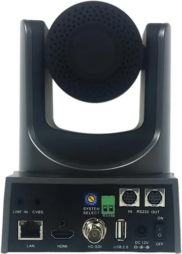 Vista 3 de PTZOptics -20X-SDI GEN-2 PTZ Cámara de transmisión IP con salidas HDMI y 3G-SDI simultáneas - Gris