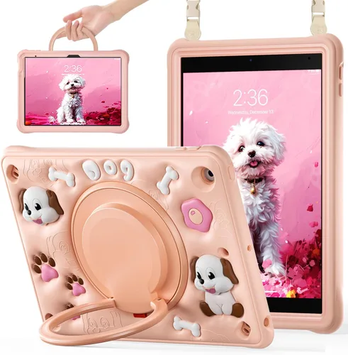 Vista 17 de Funda para iPad de 10.2 pulgadas de 9ª generación 2021 / 8ª generación 2020 / 7ª 2019, funda a prueba de golpes para niños con protector