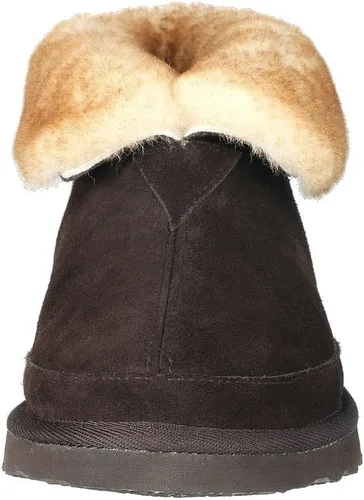Vista 4 de Pantuflas de oveja para hombre, botines de tobillo para interiores y exteriores con espuma viscoelástica