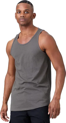 Vista 9 de Remera informal de jersey, sin mangas, lisa, básica (talles hasta 3XL, varios colores), para hombre.