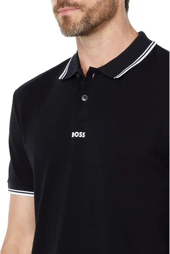 Vista 4 de Hugo Boss Polo de algodón piqué con logotipo central para hombre