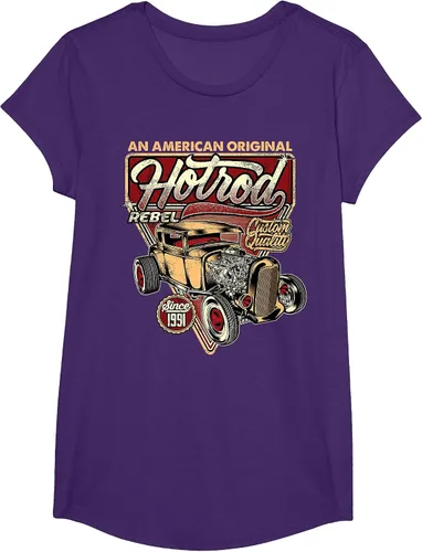 Vista 41 de Camiseta vintage Hot Rod Speed and Power para hombre Asphalt Grey