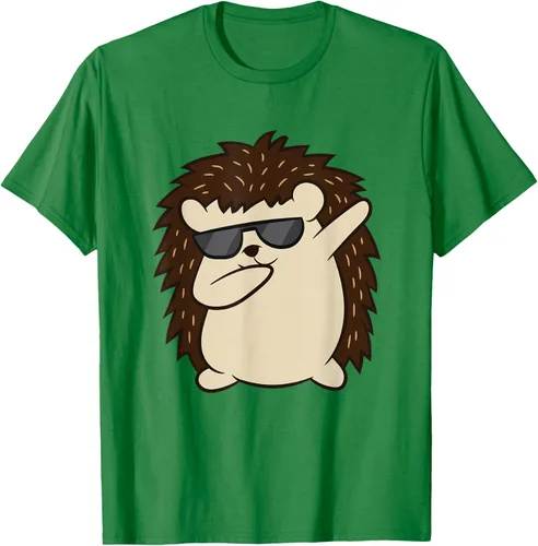 Vista 5 de Dabbing Hedgehog Funny Hedgehog Camiseta S