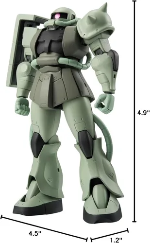 Vista 9 de TAMASHII NATIONS Tamashi Nations - Moblie Suit Gundam - The Robot Spirits - MS-06 ZAKU II Versión A.N.I.M.E.