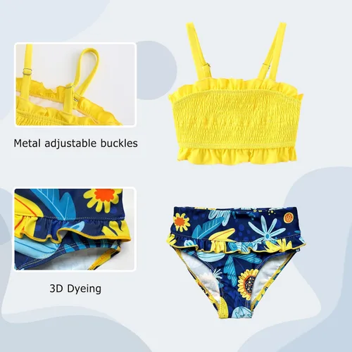 Vista 5 de Moon Tree Traje de baño deportivo de dos piezas para niñas