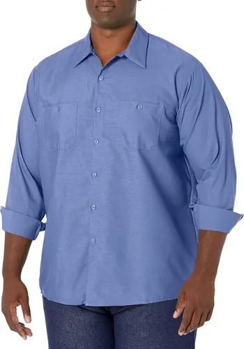 Vista 15 de Red Kap Camisa de trabajo industrial de manga larga para hombre Caqui