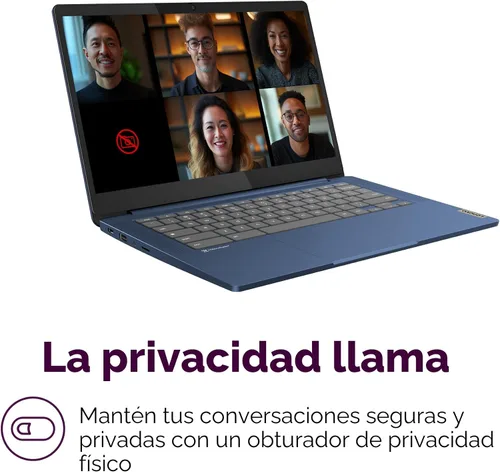 Vista 5 de Lenovo IdeaPad Slim 3 Chromebook - 2024 - Laptop ligero - Altavoces Waves MaxxAudio® - Pantalla HD de 14" - Cámara HD 720p - 4GB de memoria - 64GB