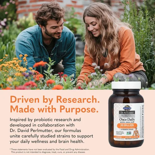 Vista 6 de Garden of Life Probióticos formulados por Dr. una vez al día, probiótico Acidophilus con apoyo diario para la salud digestiva e inmunológica, sin