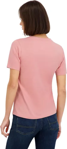 Vista 3 de Spyder Camiseta de manga corta con gráfico retro Sunset para mujer Rosa francesa
