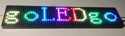 Vista 7 de Señal LED a todo color RGB Splash impermeable programable desplazamiento LED mensaje marquesina signo