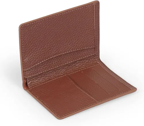 Vista 8 de Otto Angelino Cartera de piel plegable - Estilo pasaporte - identificación, tarjetas bancarias y efectivo, bloqueo RFID - Unisex