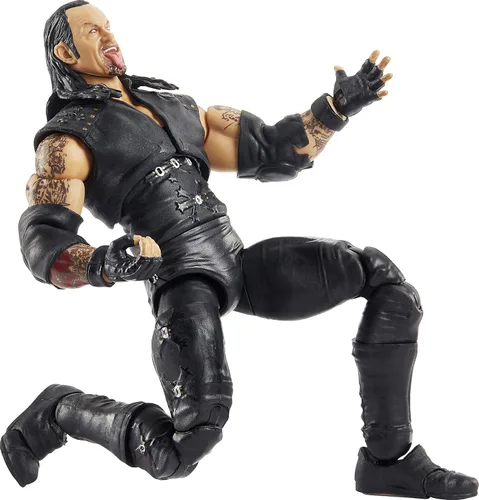 Vista 4 de WWE Ultimate Edition - Figura de acción de Undertaker, coleccionable de 6 pulgadas con cabezas adicionales, manos intercambiables y chaqueta