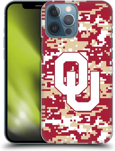 Vista 12 de Head Case Designs Funda rígida con licencia oficial de la Universidad de Oklahoma OU Banner compatible con Apple iPhone 13 Pro Max