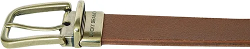 Vista 6 de Lucky Brand Women's Reversible Smooth Leather Belt with Old English Brass Harness Buckle