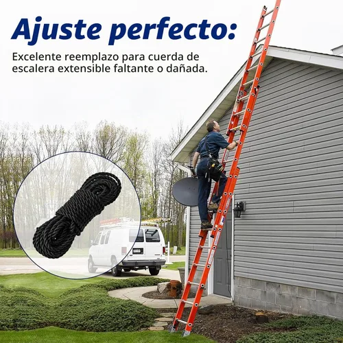 Vista 7 de Cuerda de escalera de extensión AC30-2 de repuesto para escalera de extensión Werner