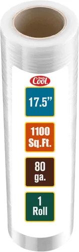 Vista 16 de Stretch Wrap - Rollos de plástico transparente para palé de plástico, resistente, 18 x 11 pulgadas, calibre 80 (grosor de 20 micras), autoadhesivo