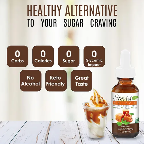 Vista 4 de Stevia Drops English Toffee, Caramel, & Butter Pecan Stevia Select Keto Coffee - Paquete de sabores de stevia sin azúcar (3)