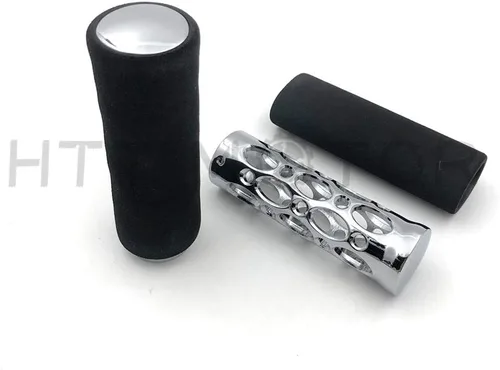 Vista 4 de ET006 - Cubierta de agarre de manillar de espuma antivibración para motocicleta compatible con Harley BMW