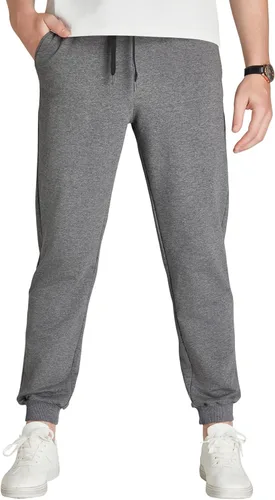Vista 14 de Idtswch 30/32/34/36/38/40. Pantalones deportivos altos para hombre, extra largos, con bolsillos con cremallera
